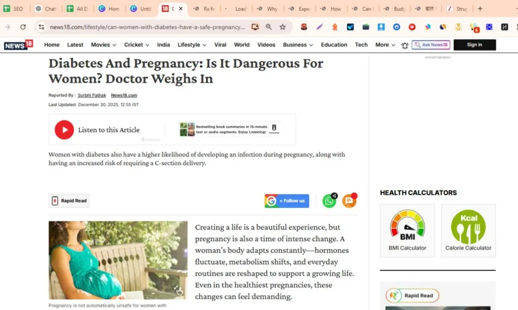 Diabetes And Pregnancy_ Is It Dangerous For Women_ Doctor Weighs In