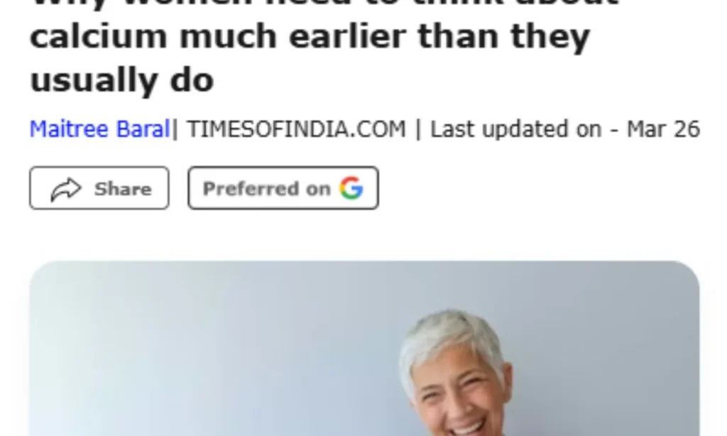 Why women need to think about calcium much earlier than they usually do