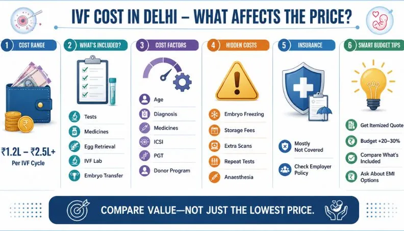 IVF cost breakdown in Delhi