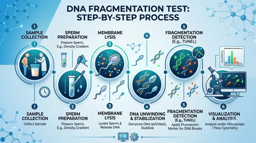 DNA Fragmentation Test process